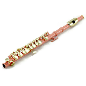 Sky(Paititi) Band Approved Velvet Pink Lacquer Plated Gold Key Piccolo Key of C Starter Kit