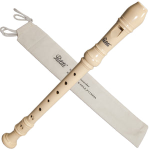 Paititi Soprano Recorder 8-Hole With Cleaning Rod + Carrying Bag, Creamy Color Key of C-Recorder-Rosa Musical Instrument