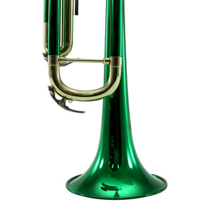 Sky Band Approved Green Lacquer Plated Brass Bb Trumpet Guarantee Top Quality Sound