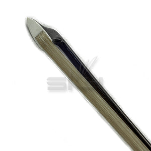 SKY 4/4 Violin Bow Satin Carbon Fiber Round Stick Mongolian Horsehair with Double Pearl Eye