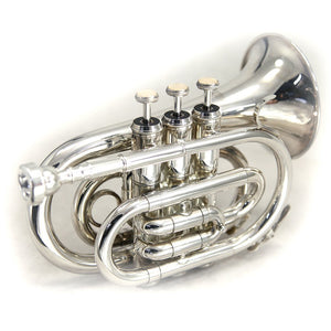 Sky Band Approved Nickel Plated Brass Bb Pocket Trumpet