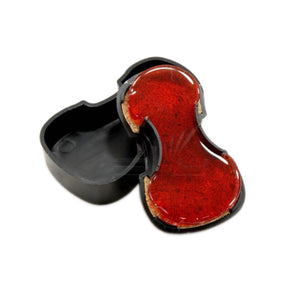 Yeanling Black Violin Shaped High Quality Rosin for Violin Viola Cello, Light and Low Dust
