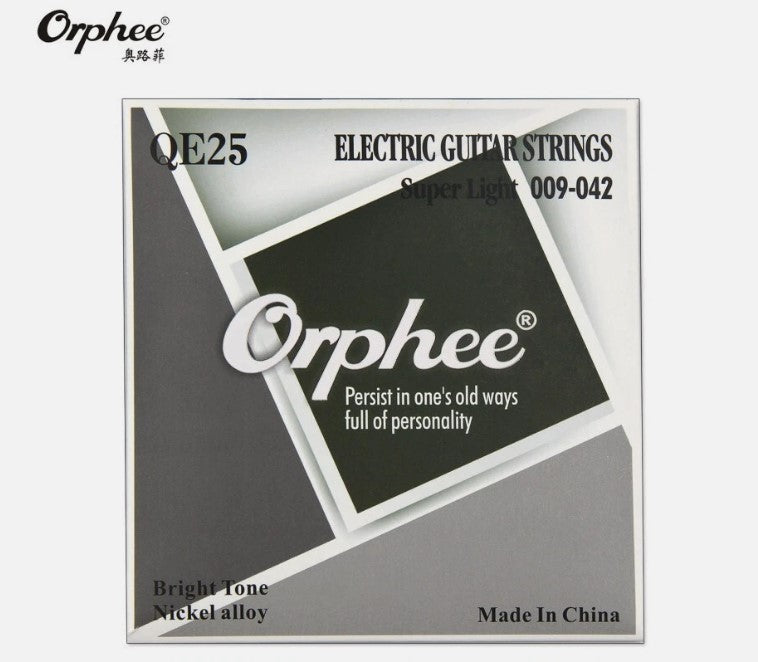 Orphee Hexagonal Steel Core Electric Guitar String QE23/25/29