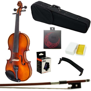 Paititi Artist 200 Series Solid Wood Ebony Parts Student Violin Kit