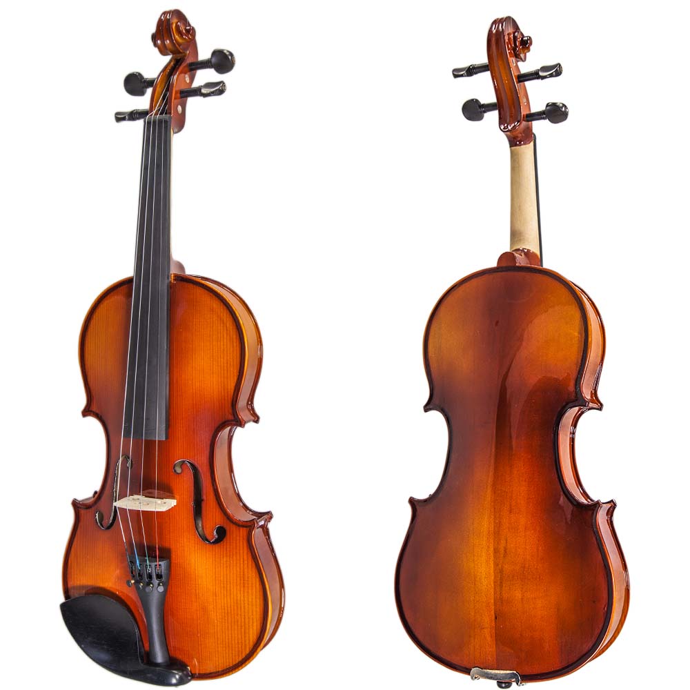 200 Series Wood Ebony Parts Student Violin Kit - Rosa Musical Instrument