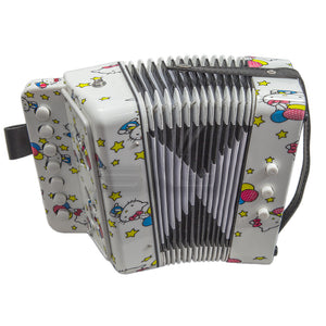 SKY Accordion Hello Kitty Pattern 7 Button 2 Bass Kid Music Instrument