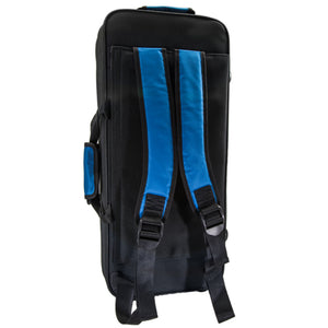 Paititi Lightweight Alto Saxophone Case, Strong, Durable with Backpack Straps Black/Blue
