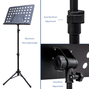 Paititi Brand New Premium Strong Aluminum Conductor Music Stand