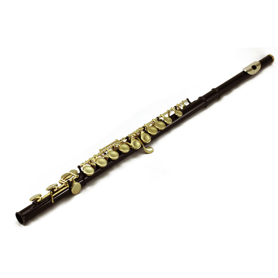 Sky C Foot Flute Black Gold Closed Hole Band Approved