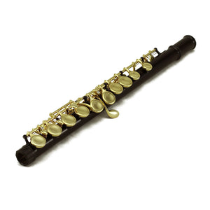 Sky C Foot Flute Black Gold Closed Hole Band Approved