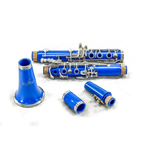SKY Blue ABS Student Bb Clarinet with Case, Mouthpiece, 11 Reeds, Care kit and more