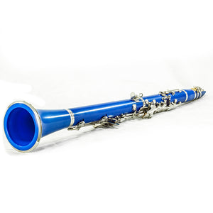 SKY Blue ABS Student Bb Clarinet with Case, Mouthpiece, 11 Reeds, Care kit and more