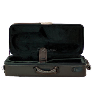 SKY Lightweight Case for Alto Saxophone, Backpackable with Leather Handles (Brown)
