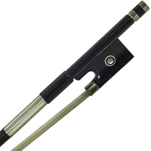 SKY 4/4 Violin Bow Satin Carbon Fiber Round Stick Mongolian Horsehair with Double Pearl Eye