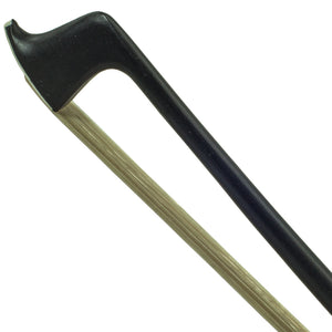 SKY 4/4 Violin Bow Satin Carbon Fiber Round Stick Mongolian Horsehair with Double Pearl Eye