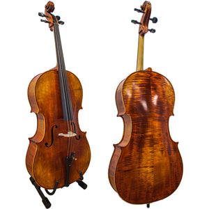 Paititi PT200 Solid Wood Ebony Fitted 4/4 Professional Acoustic Cello Kit