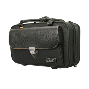 Paititi Lightweight Vegan Leather Bb Clarinet Case with Shoulder Strap, Backpackable