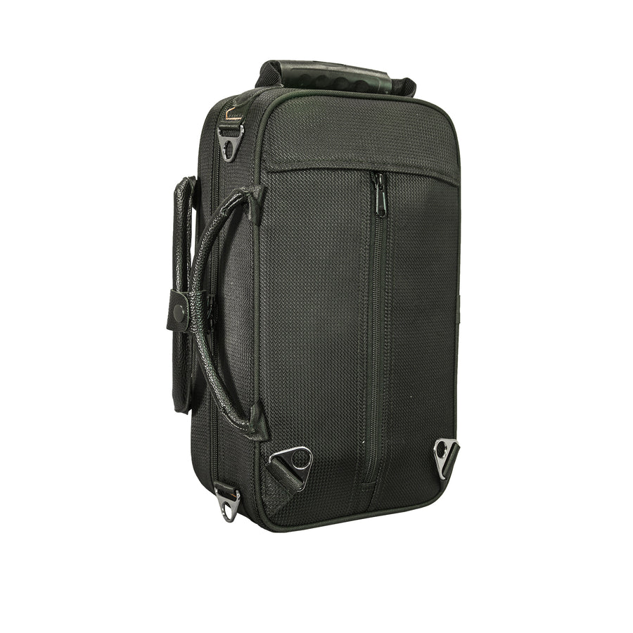 Paititi Lightweight Vegan Leather Bb Clarinet Case with Shoulder Strap, Backpackable