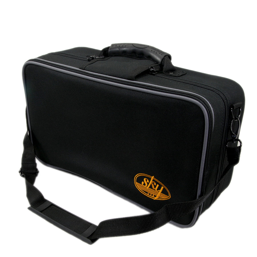 Sky Bb Clarinet Lightweight Case with Shoulder Strap Exterior Pocket