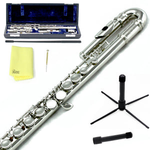 Sky C Foot Flute Curved Joint Flute Closed Hole Band Approved