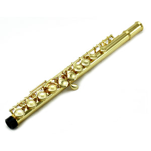 Sky C Foot Flute Gold/Gold Closed Hole Band Approved