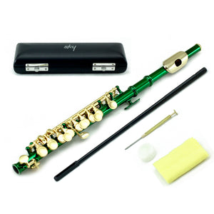 Sky(Paititi) Band Approved Green Lacquer Plated Piccolo Key of C Starter Kit