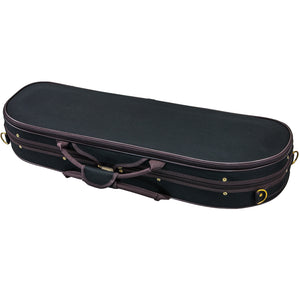 Sky Violin Halfmoon Case HM07 Lightweight with Hygrometer Black/Brown Khaki