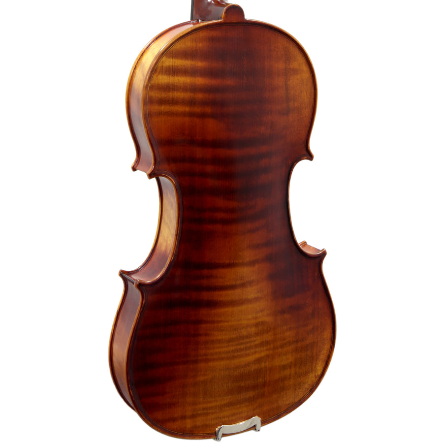 Paititi 4/4 Full Size PTVNHH100 Premium Hand Carved One-Piece Back Ebony Fitted Violin