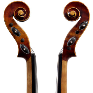 Paititi 4/4 Full Size PTVNHH100 Premium Hand Carved One-Piece Back Ebony Fitted Violin