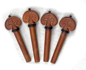 SKY Brand New 4/4 Full Size Jujube wood Violin Parts Set Carved Shell Inlay 7 Pcs