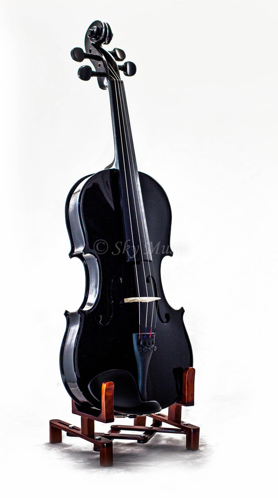 SKY 4/4 Full Size SKYVN201 Solid Maple Wood Black Violin