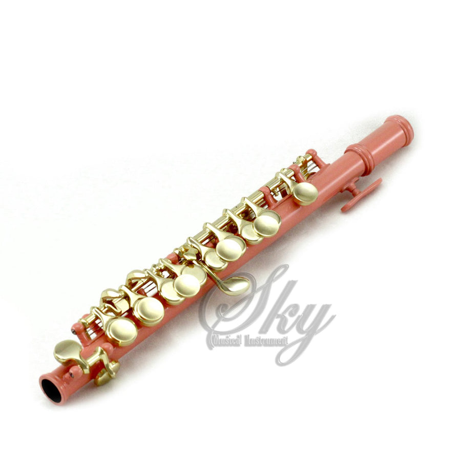 Sky(Paititi) Band Approved Velvet Pink Lacquer Plated Gold Key Piccolo Key of C Starter Kit