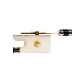 SKY Premium White Ox Bone Violin Bow Frog for 4/4 Violin Bow