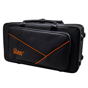 Paititi PTTRLW102 Lightweight Trumpet Case Strong with Backpack Straps, Black/Yellow