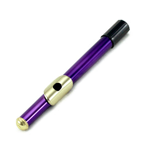 Sky C Foot Flute Purple Gold Closed Hole Band Approved