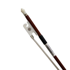 Sky 4/4 Full Size Violin Bow Brazil Wood Mongolian Horsehair Round Stick White Ox Horn Artist Frog