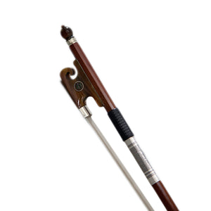 Sky 4/4 Full Size Violin Bow Brazil Wood Mongolian Horsehair Round Stick Yak Horn Artist Frog