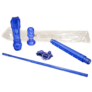 Paititi Soprano Recorder 8-Hole With Cleaning Rod + Carrying Bag, Crystal Blue Color Key of C-Recorder-Rosa Musical Instrument