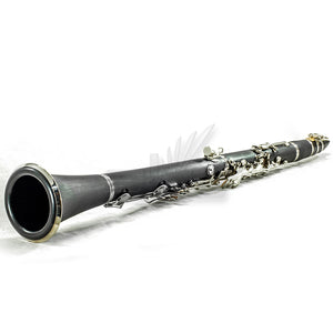 SKY Black Bb Clarinet Ebony Neck with Case, Mouthpiece, 11 Reeds, Care Kit and More