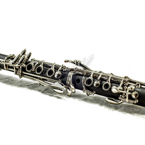 SKY Ebonite Bb Clarinet Ebony Neck with Case, Mouthpiece, 11 Reeds, Care kit