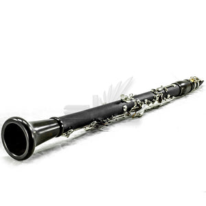 SKY Ebonite Bb Clarinet Ebony Neck and Bell with Case, Mouthpiece, 11 Reeds, Care kit and more
