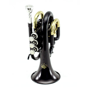 Sky Band Approved Black Lacquer Plated Brass Bb Pocket Trumpet