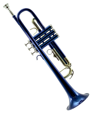 Sky Band Approved Blue Lacquer Plated Brass Bb Trumpet Guarantee Top Quality Sound