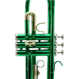 Sky Band Approved Green Lacquer Plated Brass Bb Trumpet Guarantee Top Quality Sound