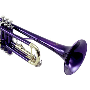 Sky Band Approved Purple Lacquer Plated Brass Bb Trumpet Guarantee Top Quality Sound