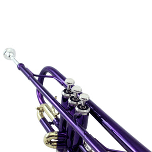 Sky Band Approved Purple Lacquer Plated Brass Bb Trumpet Guarantee Top Quality Sound