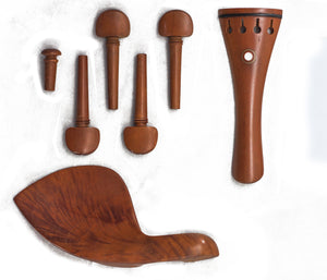 SKY Brand New 4/4 Full Size Jujube wood Violin Parts Set Double Pearl Eye 7 Pcs