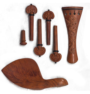 SKY Brand New 4/4 Full Size Jujube wood Violin Parts Set Carved Dragon Pattern 7 Pcs