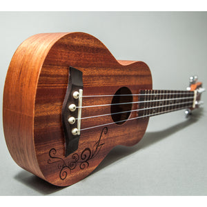 Soprano Ukulele Classic Mahogany 21 Inch Satin Finish (Carved)