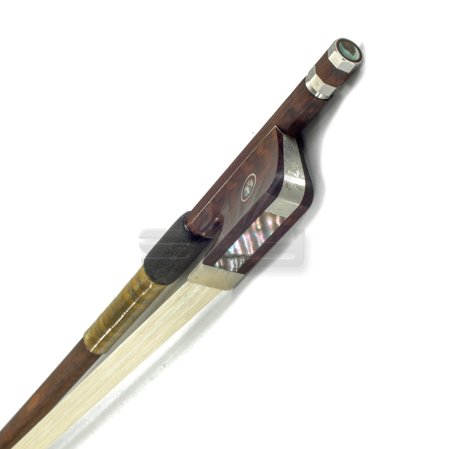 Sky 4/4 Full Size Cello Bow Snakewood with Snakewood Frog Gold Wrap Well Balanced